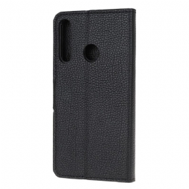 Κάλυμμα Huawei P40 Lite E Style Litchi Skin Effect Leather