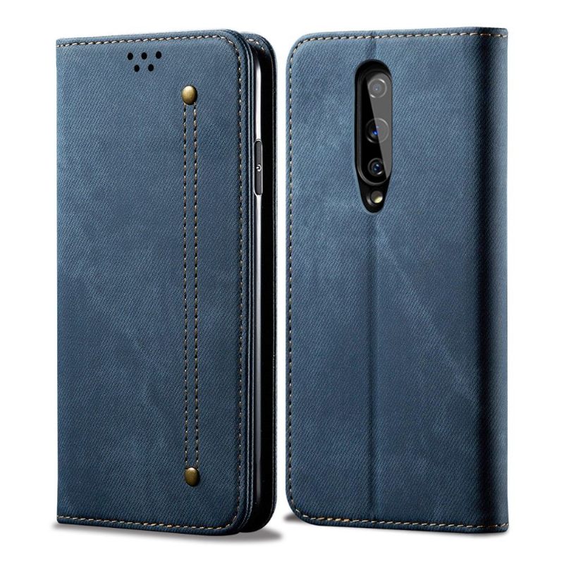 Κάλυμμα OnePlus 8 La Giulia Faux Leather Jeans Style