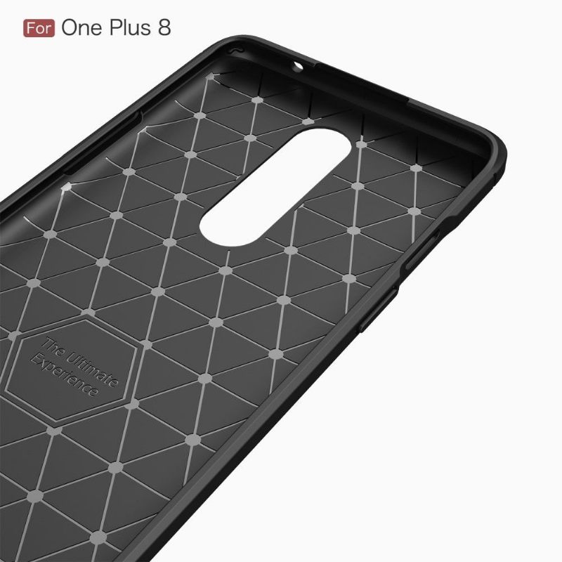 Θήκη OnePlus 8 Τζελ Janice In Carbon Brushed