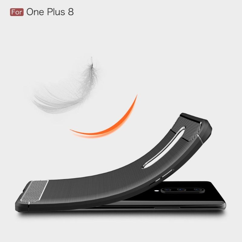 Θήκη OnePlus 8 Τζελ Janice In Carbon Brushed