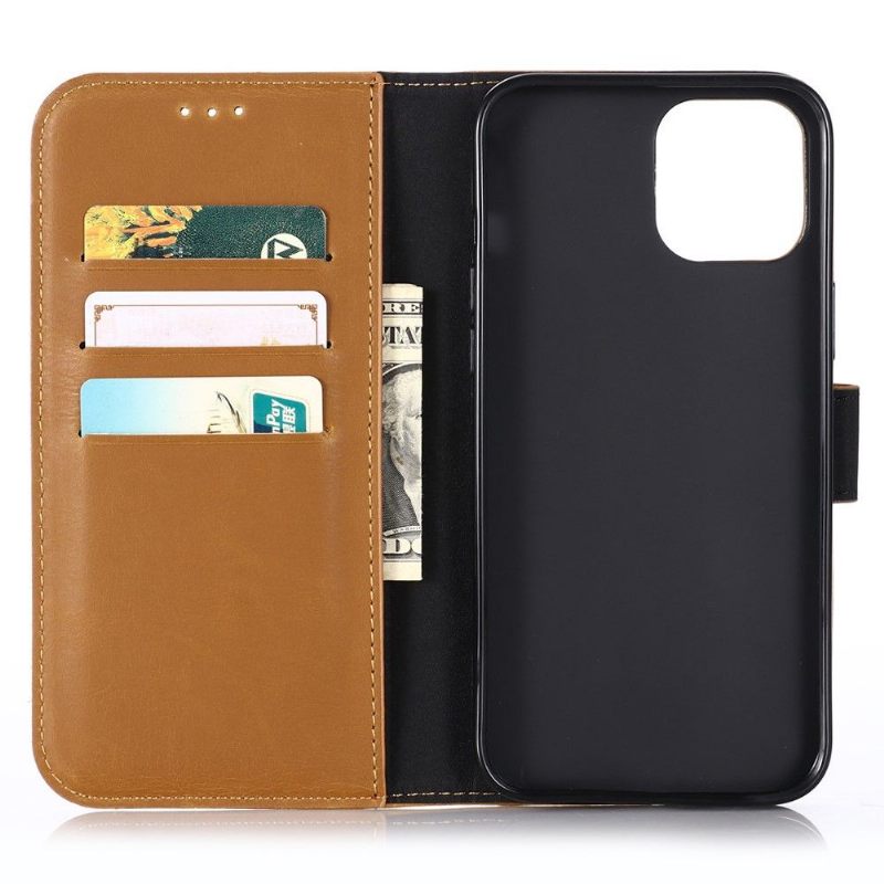 δερματινη θηκη iPhone 13 Pro Θήκη Flip Faux Leather Retro