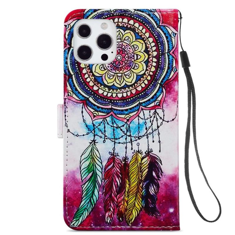 Θήκη Flip iPhone 13 Pro Colored Dream Catcher