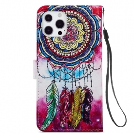 Θήκη Flip iPhone 13 Pro Colored Dream Catcher