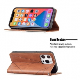 Θήκη Flip iPhone 13 Pro Δερμάτινη Κάρτα Célinia Style