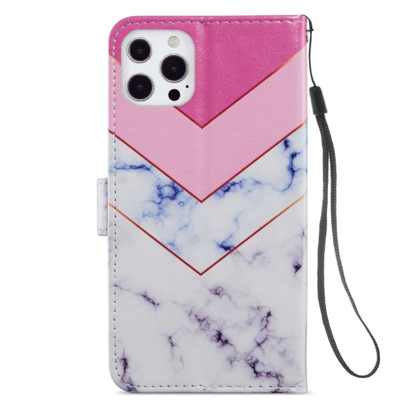 Θήκη Flip iPhone 13 Pro Marble Geometry