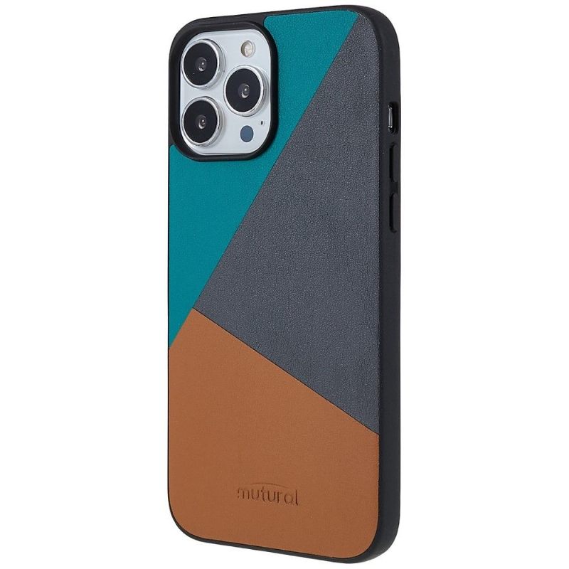 Θήκη iPhone 13 Pro Tricolor Faux Leather