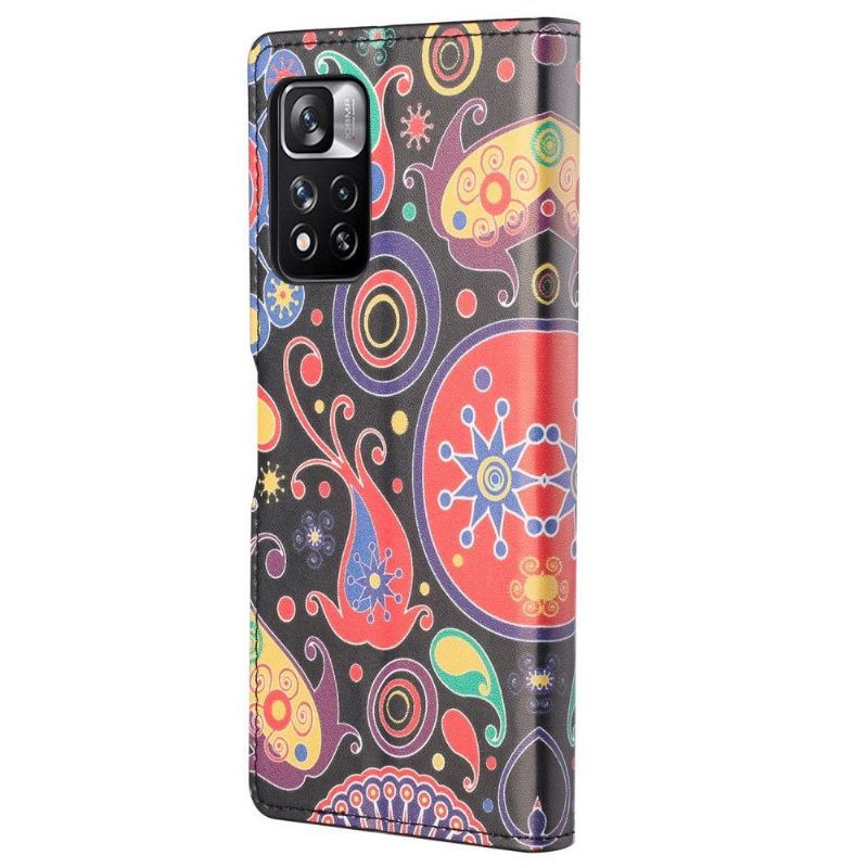 δερματινη θηκη Xiaomi Redmi Note 11 Pro / 11 Pro 5G Paisley Flower