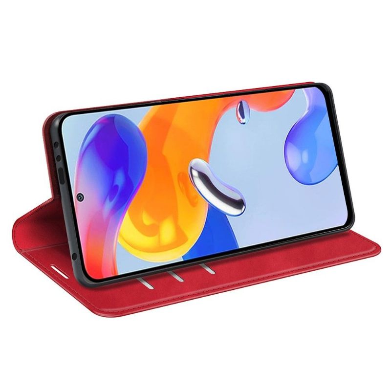 θηκη πορτοφολι Xiaomi Redmi Note 11 Pro / 11 Pro 5G Λειτουργική Βάση Από Συνθετικό Δέρμα