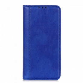 θηκη κινητου Moto G60S Θήκη Flip Έκδοση Litchi Split Leather