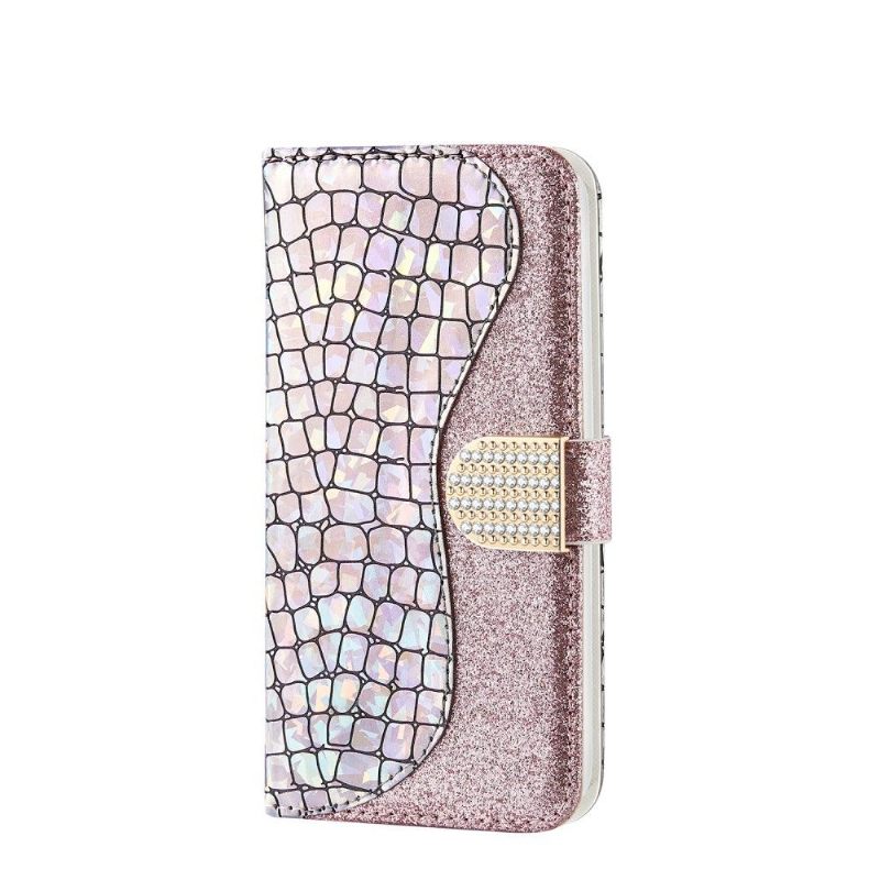 Κάλυμμα iPhone 11 Glamour Croc Εφέ