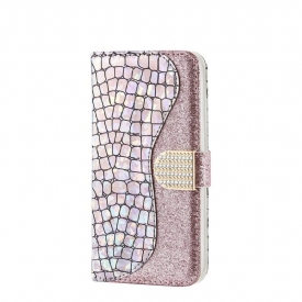 Κάλυμμα iPhone 11 Glamour Croc Εφέ