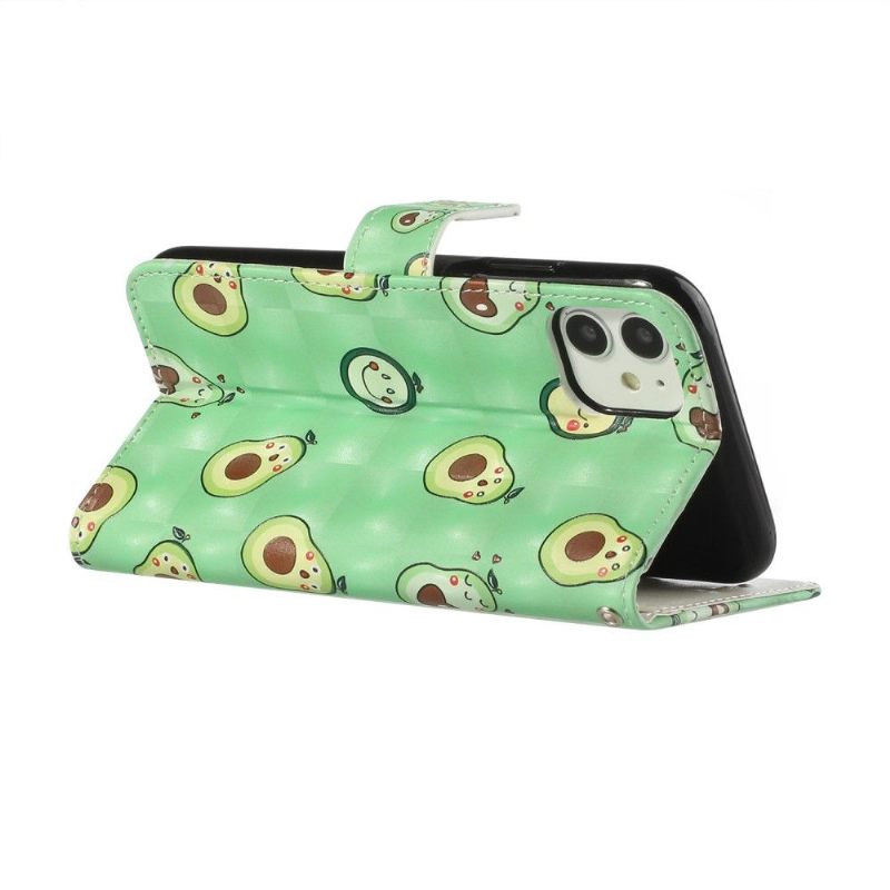 Κάλυμμα iPhone 11 Kawaii Avocado + Κορδόνι Ιμάντα Ώμου