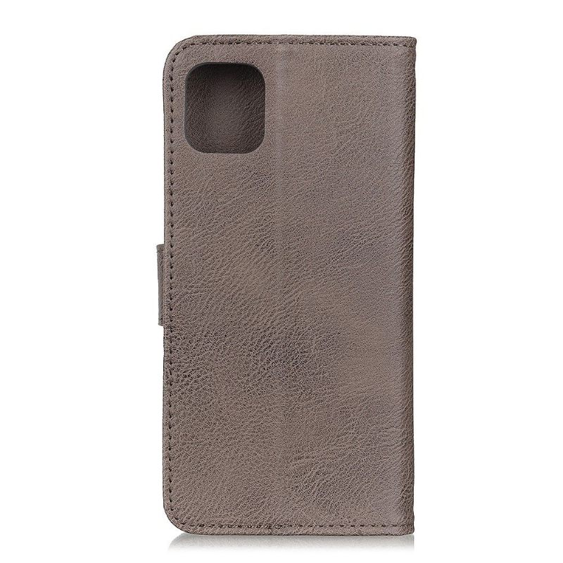 Κάλυμμα iPhone 11 Khazneh Imitation Leather