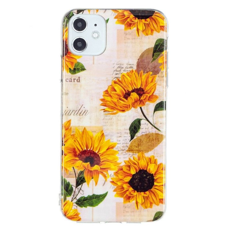 Θήκη iPhone 11 Fluorescent Sunflower Vintage