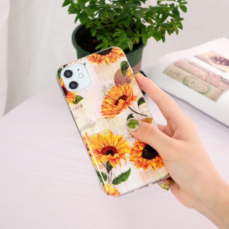 Θήκη iPhone 11 Fluorescent Sunflower Vintage