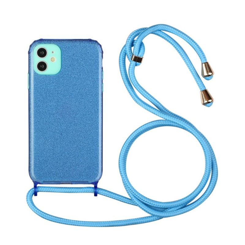 Θήκη iPhone 11 Glamour Sequins Strap Cord