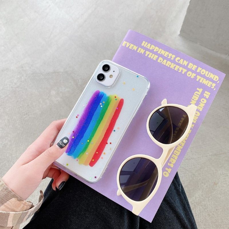 Θήκη iPhone 11 Rainbow Glitter