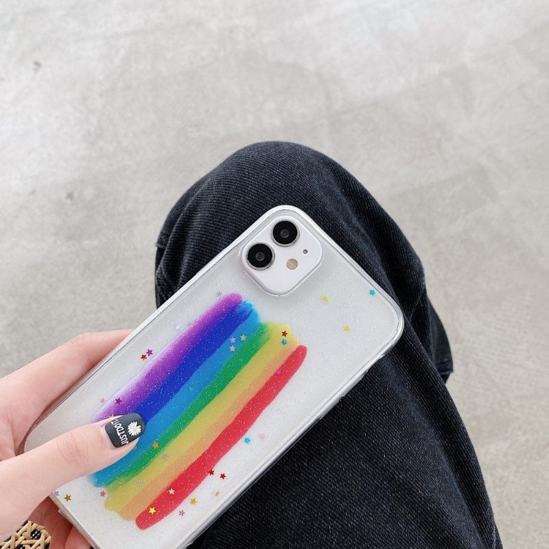 Θήκη iPhone 11 Rainbow Glitter