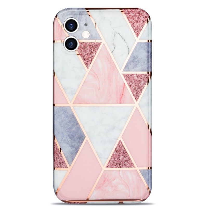 θηκη κινητου iPhone 11 Flexible Geometry Pink