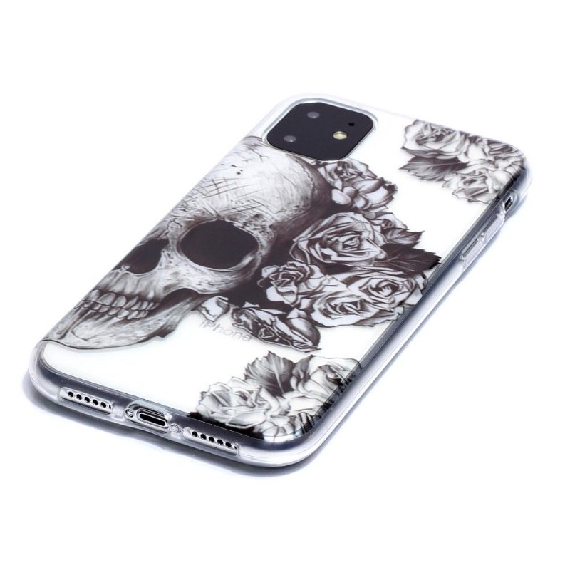 θηκη κινητου iPhone 11 Skull Flower