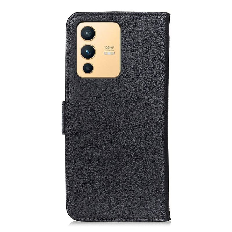 Θήκη Flip Vivo V23 5G Khazneh Imitation Leather