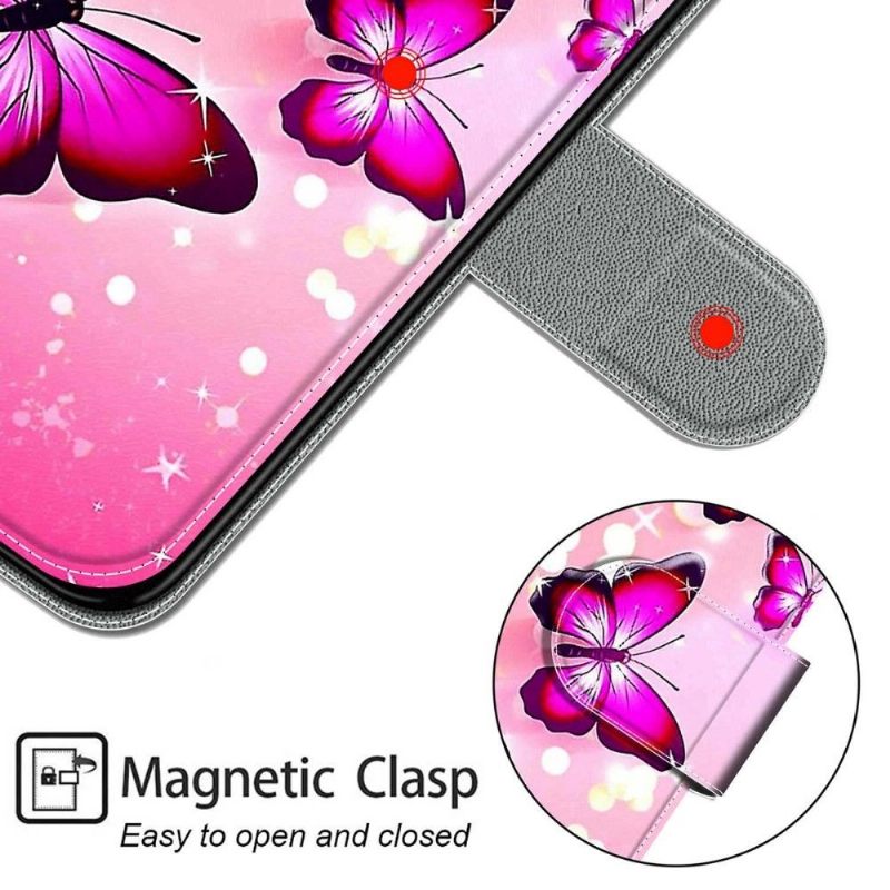 Κάλυμμα Samsung Galaxy S22 Ultra 5G Pink Butterflies