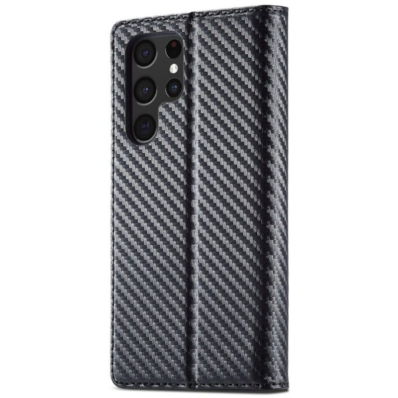 Κάλυμμα Samsung Galaxy S22 Ultra 5G Θήκη Flip Flip Carbon Fiber