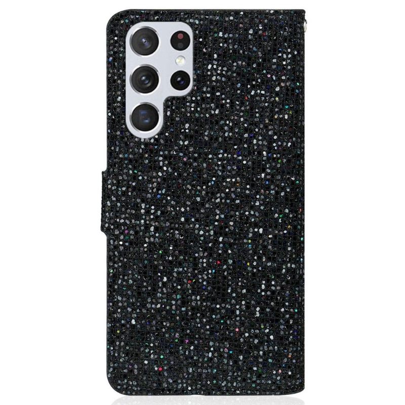 Κάλυμμα Samsung Galaxy S22 Ultra 5G Θήκη Κάρτας Glitter