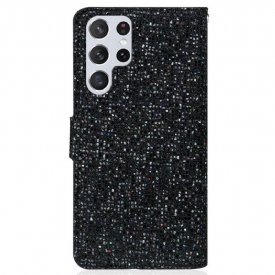 Κάλυμμα Samsung Galaxy S22 Ultra 5G Θήκη Κάρτας Glitter