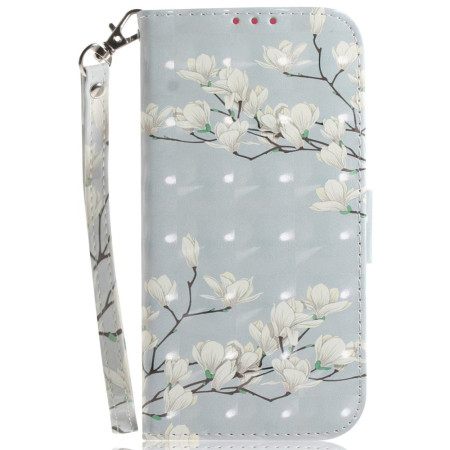 Δερματινη Θηκη Sony Xperia 1 Vi Strap Magnolias