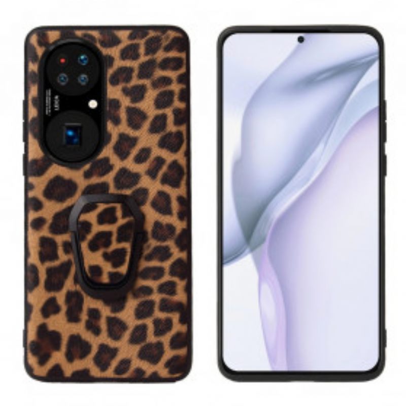 Θήκη Huawei P50 Δαχτυλίδι Leopard Style-support