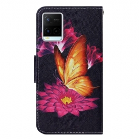 Κάλυμμα Vivo Y21 / Y21s / Y33s Butterfly Lotus Flower