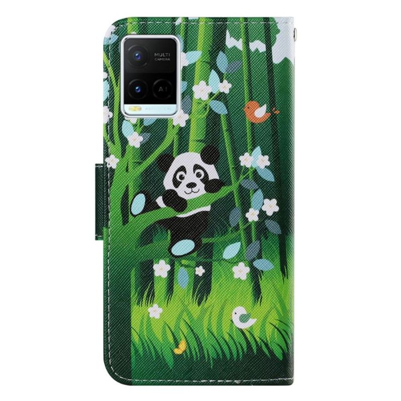 Κάλυμμα Vivo Y21 / Y21s / Y33s Panda Flowers