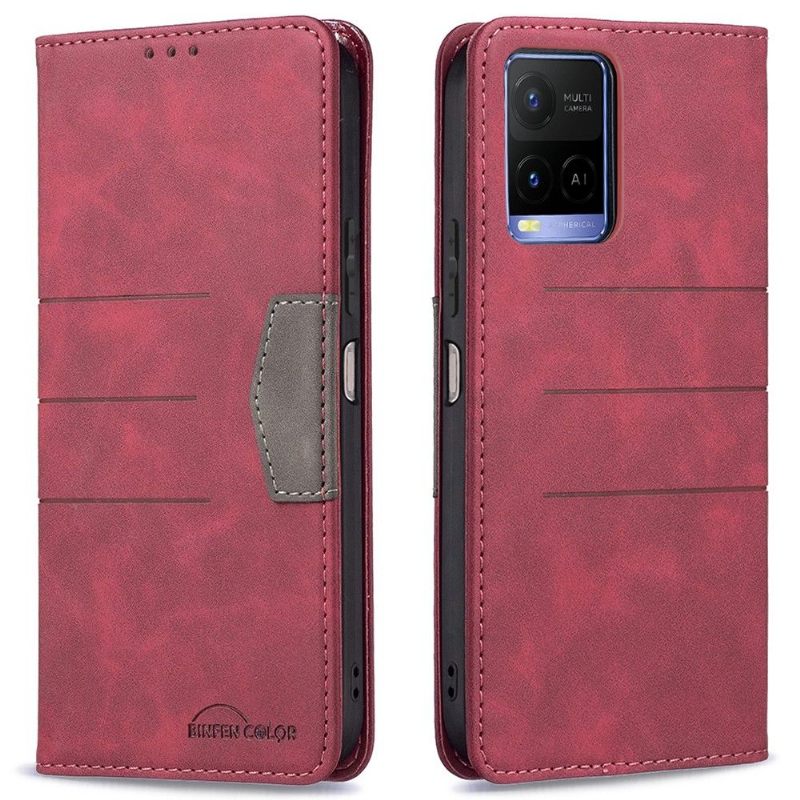 Θήκη Flip Vivo Y21 / Y21s / Y33s δερματινη θηκη Binfen Color Flip Faux Leather