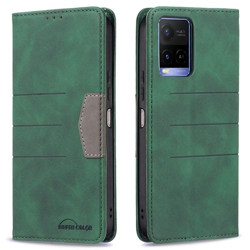 Θήκη Flip Vivo Y21 / Y21s / Y33s δερματινη θηκη Binfen Color Flip Faux Leather