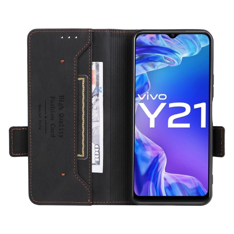 Θήκη Flip Vivo Y21 / Y21s / Y33s Κάτοχος Κάρτας Filiz