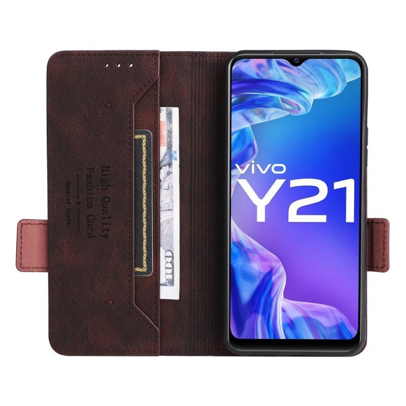 Θήκη Flip Vivo Y21 / Y21s / Y33s Κάτοχος Κάρτας Filiz