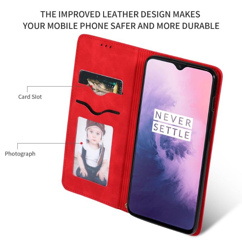 Κάλυμμα OnePlus 7 Δερμάτινη Retro Business