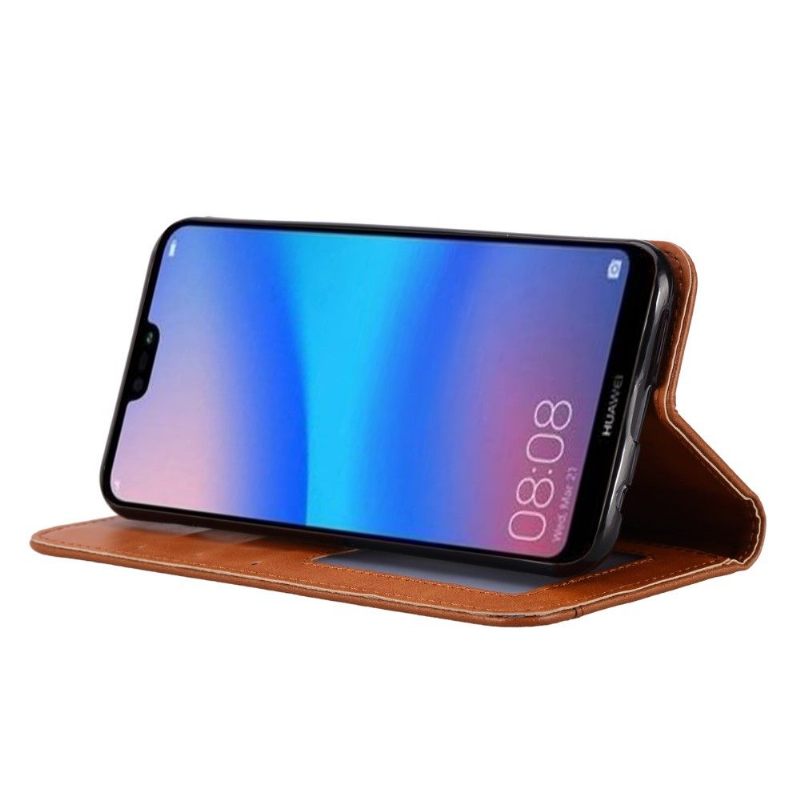 Θήκη Flip Huawei P30 Lite Δερμάτινη Θήκη Βάσης Για Κάρτες