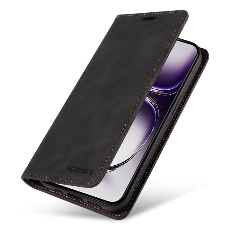 Δερματινη Θηκη Oppo Reno 12 5g Betopnice Suede Effect Rfid Blocking Σιλικόνης