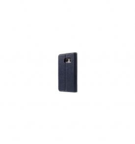 Κάλυμμα Samsung Galaxy S7 Litchi Texture Leather - Navy Blue