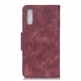 Κάλυμμα Xiaomi Mi A3 Edouard Σε Vintage Faux Leather