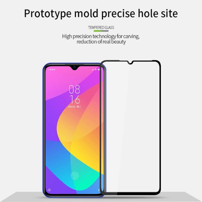 Xiaomi Mi A3 - Full Size Tempered Glass Screen Protector - Μαύρο