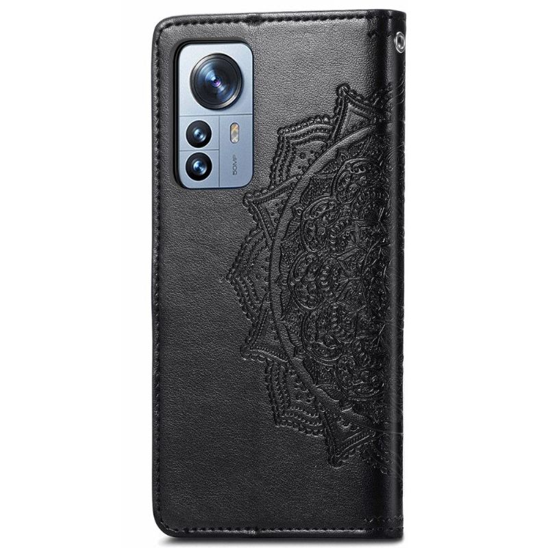 δερματινη θηκη Xiaomi 12 Pro Mandala Relief Faux Leather