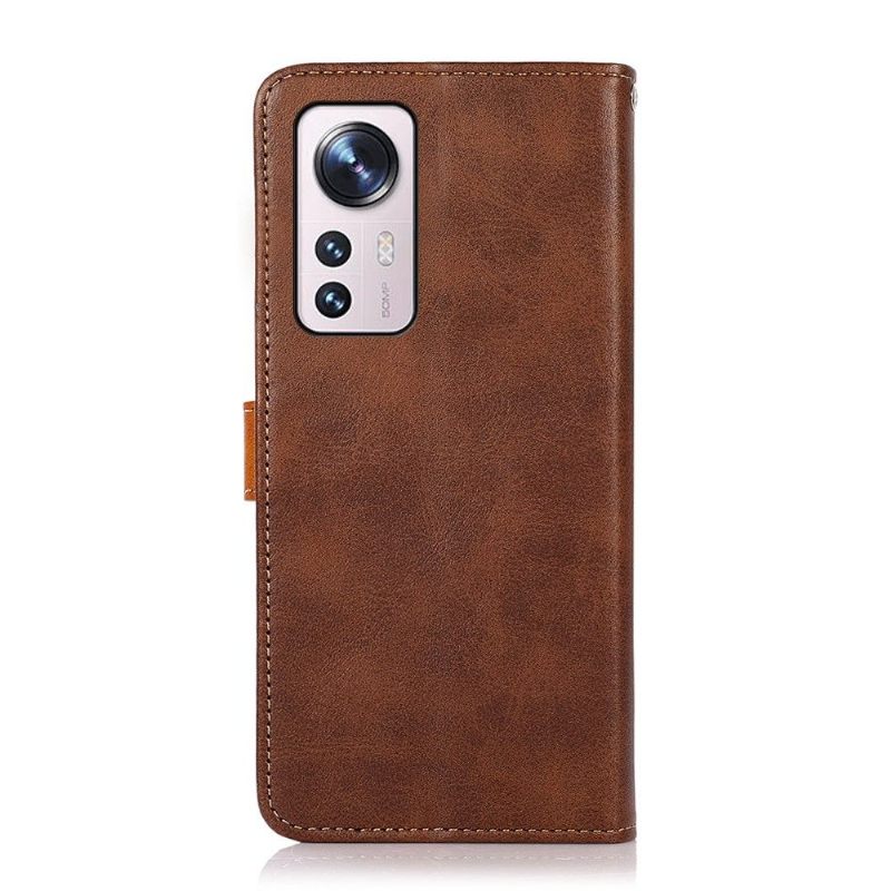 Κάλυμμα Xiaomi 12 Pro Khazneh Bicolor Faux Leather