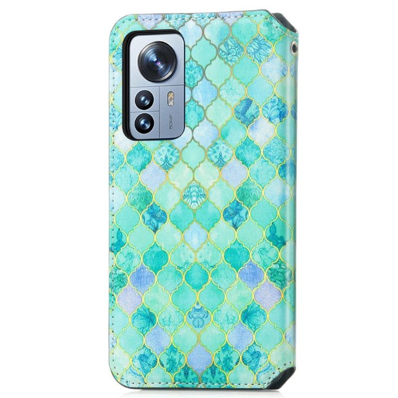 Κάλυμμα Xiaomi 12 Pro Θήκη Flip Arabesque Flip Flap