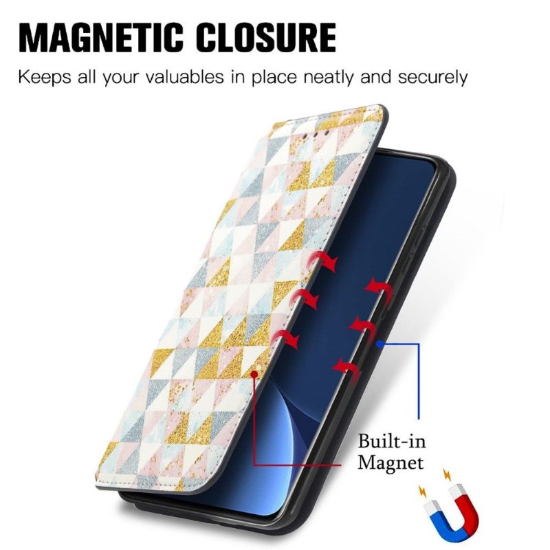 Κάλυμμα Xiaomi 12 Pro Θήκη Flip Πτερύγιο Nordic Style Flip Flap