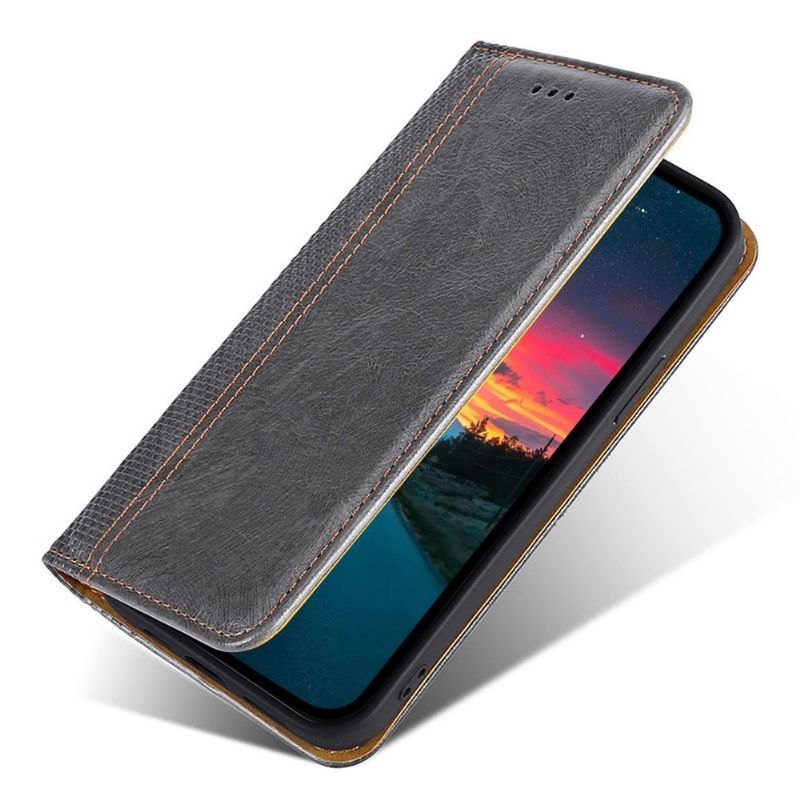 Κάλυμμα Xiaomi 12 Pro Θήκη Flip Ραφή Με Flip Folio