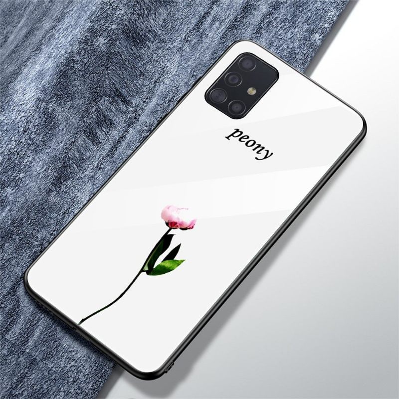 Θήκη Samsung Galaxy A51 Glass Back The Peony