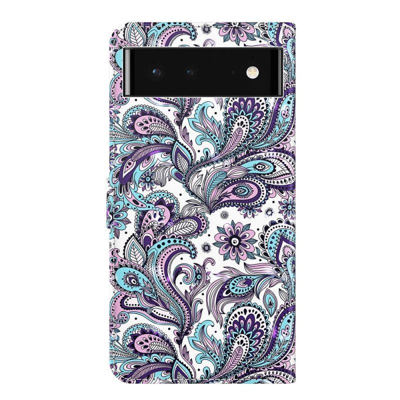 Κάλυμμα Google Pixel 7 Pro με κορδονι Strappy Paisley Pattern